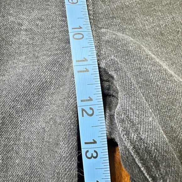 AYR The Pop Straight Ankle Jeans Raw Hem Date Night Black Women 31 - Picture 6 of 7